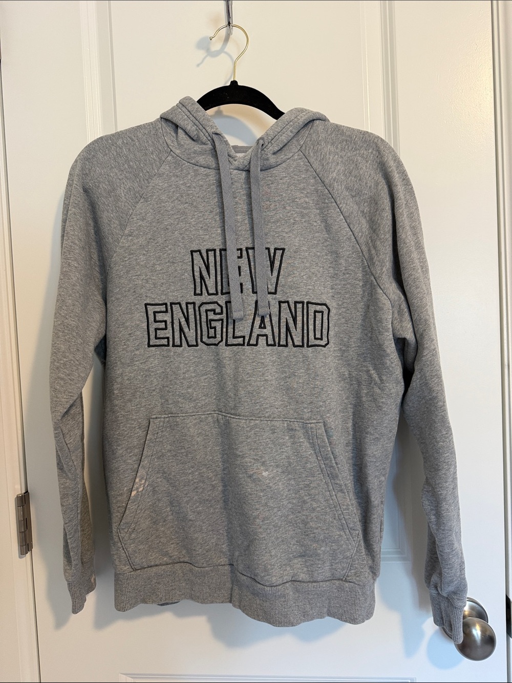 Under Armour Gray Crewneck Hoodie with New England Lettering
